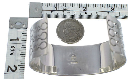 Sterling Silver Turquoise And Coral Southwest Cuff Bracelet CX49439