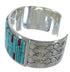 Sterling Silver Southwest Turquoise And Coral Cuff Bracelet CX49440