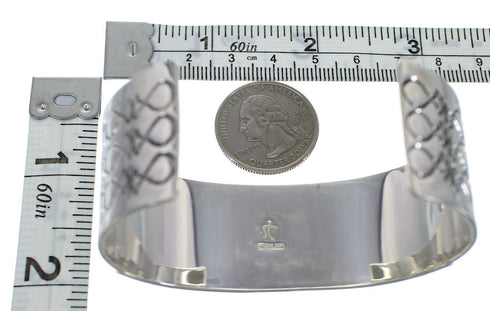 Southwest Sterling Silver Turquoise And Coral Cuff Bracelet CX49441