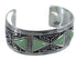 Turquoise Inlay Sterling Silver Southwestern Cuff Bracelet CX49454
