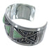 Turquoise Inlay Sterling Silver Southwestern Cuff Bracelet CX49454