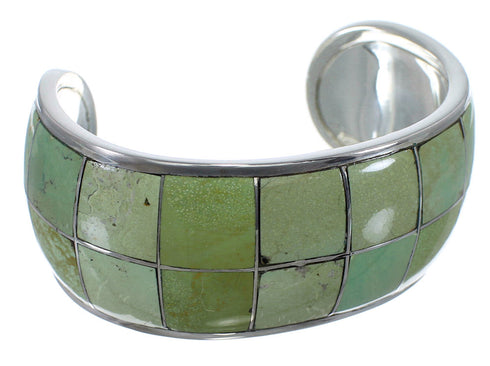Sterling Silver And Turquoise Southwest Cuff Bracelet CX49497