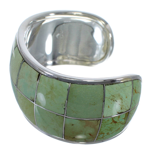 Sterling Silver And Turquoise Southwest Cuff Bracelet CX49497