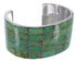 Sterling Silver Southwestern Turquoise Inlay Cuff Bracelet CX49539