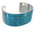 Southwestern Authentic Sterling Silver Turquoise Cuff Bracelet CX49548
