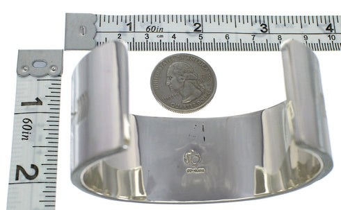 Southwestern Authentic Sterling Silver Turquoise Cuff Bracelet CX49548