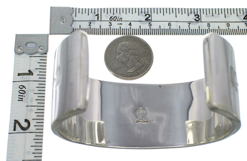 Sterling Silver Multicolor Inlay Southwest Cuff Bracelet CX49549