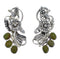 Flower Southwestern Silver Turquoise Post Earrings AX49458