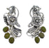Flower Southwestern Silver Turquoise Post Earrings AX49458