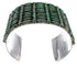 Needlepoint Turquoise Sturdy Sterling Silver Cuff Bracelet CX49557