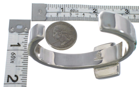 Southwest Multicolor Turquoise Sterling Silver Cuff Bracelet CX49627