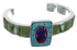 Sterling Silver Multicolor Turquoise Southwest Cuff Bracelet CX49633