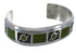 Turquoise Genuine Sterling Silver Southwest Cuff Bracelet CX49652