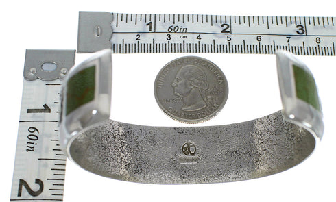 Turquoise Genuine Sterling Silver Southwest Cuff Bracelet CX49652
