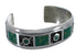 Southwest Genuine Sterling Silver Turquoise Cuff Bracelet CX49655