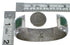 Southwest Genuine Sterling Silver Turquoise Cuff Bracelet CX49655