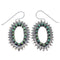 Southwestern Silver Turquoise Hook Dangle Earrings AX49969