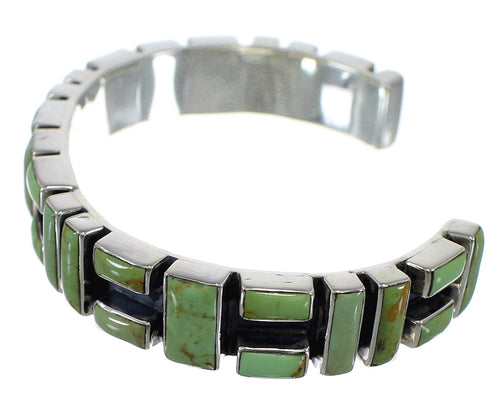 Turquoise Southwest Genuine Sterling Silver Cuff Bracelet CX49773