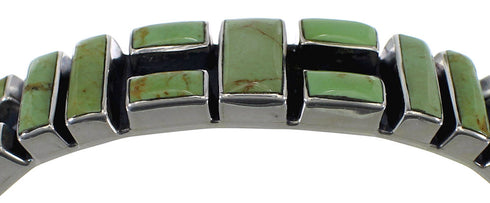 Turquoise Southwest Genuine Sterling Silver Cuff Bracelet CX49773