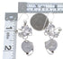 Southwestern Silver Turquoise Hook Dangle Flower Earrings AX50011
