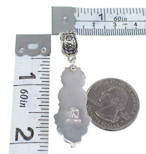 Southwestern Sterling Silver Turquoise Pendant AX50220