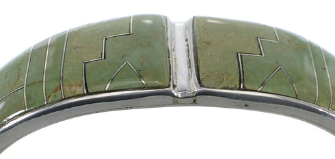 Turquoise Southwestern Sterling Silver Sturdy Cuff Bracelet CX49870