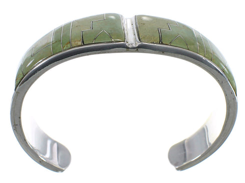 Turquoise Southwestern Sterling Silver Sturdy Cuff Bracelet CX49870