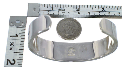 Turquoise Southwestern Sterling Silver Sturdy Cuff Bracelet CX49870