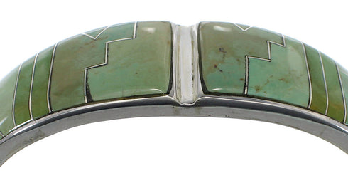 Sterling Silver Southwestern Turquoise Sturdy Cuff Bracelet CX49874