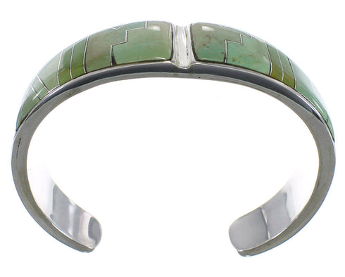 Sterling Silver Southwestern Turquoise Sturdy Cuff Bracelet CX49874