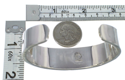 Sterling Silver Southwestern Turquoise Sturdy Cuff Bracelet CX49874