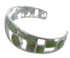 Sterling Silver Turquoise Inlay Southwest Cuff Bracelet CX49908
