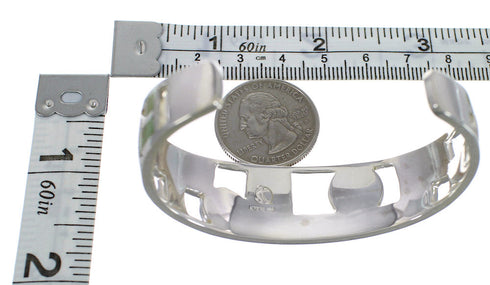 Sterling Silver Turquoise Inlay Southwest Cuff Bracelet CX49908