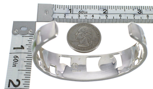 Turquoise Inlay Sterling Silver Southwest Cuff Bracelet CX49909