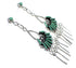 Turquoise Sterling Silver Needlepoint Post Dangle Earrings AX50704