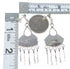 Turquoise Sterling Silver Needlepoint Post Dangle Earrings AX50700