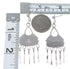 Sterling Silver Turquoise Needlepoint Post Dangle Earrings AX50712