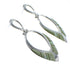 Southwestern Turquoise And Opal Silver Post Dangle Earrings AX50304
