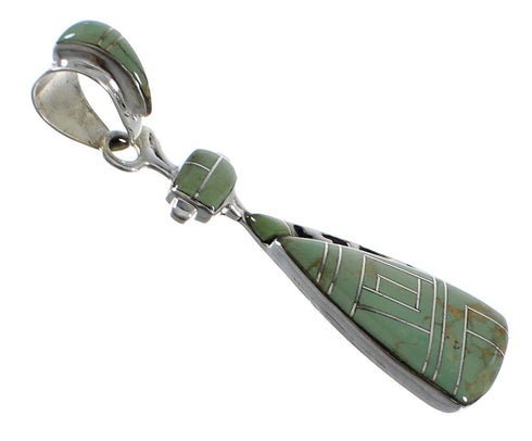 Turquoise Authentic Sterling Silver Pendant AX50357