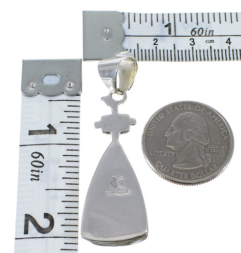 Turquoise Authentic Sterling Silver Pendant AX50357