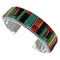 Multicolor Whiterock Silver Southwestern Cuff Bracelet CX50119