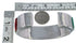 Multicolor Whiterock Silver Southwestern Cuff Bracelet CX50119