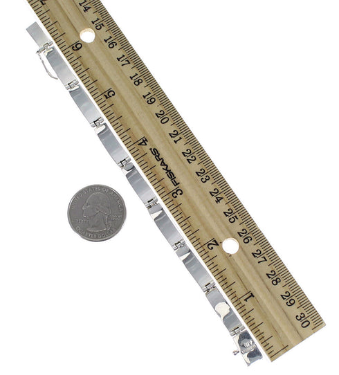 Southwest Turquoise Sterling Silver Link Bracelet CX50183