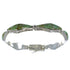Turquoise Inlay Sterling Silver Southwest Link Bracelet CX50368