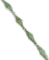 Turquoise Inlay Sterling Silver Southwest Link Bracelet CX50368