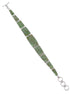Turquoise Inlay Southwest Sterling Silver Link Bracelet CX51170