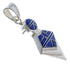 Lapis And Sterling Silver Slide Pendant AX51274