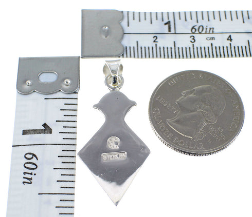 Lapis And Sterling Silver Slide Pendant AX51274