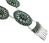 Silver Turquoise Needlepoint Southwest Necklace And Earring Set CX51373