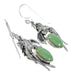 Southwest Turquoise Silver Hook Dangle Flower Earrings AX51390